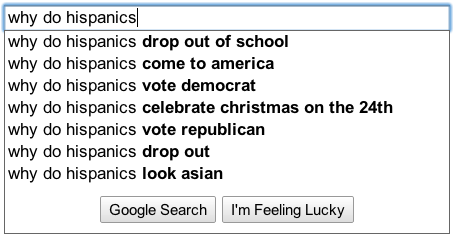 hispanics Why aren't there any Hispanics around here? My lawn needs mowed.